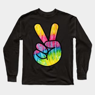 Psychedelic Peace Sign Long Sleeve T-Shirt